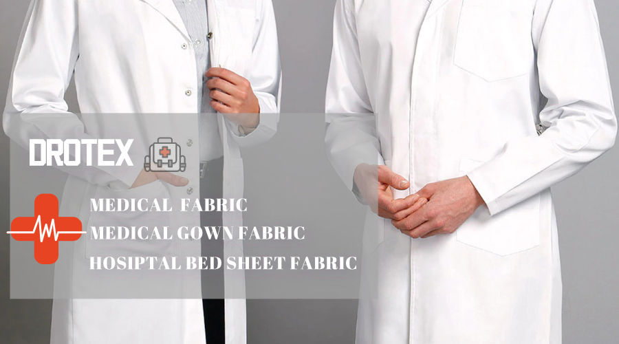 Surgical Medical Hospital Doctor Gown Fabric